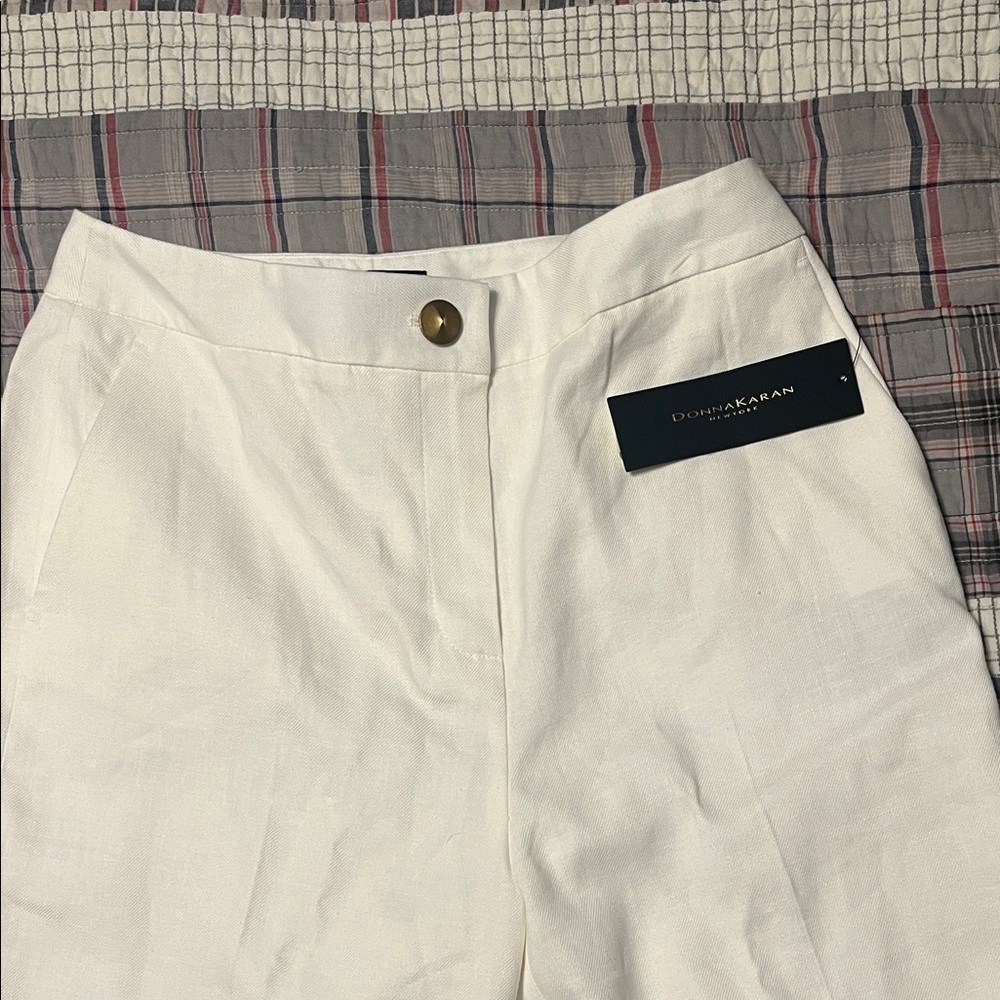 Donna Karan Ivory Trousers